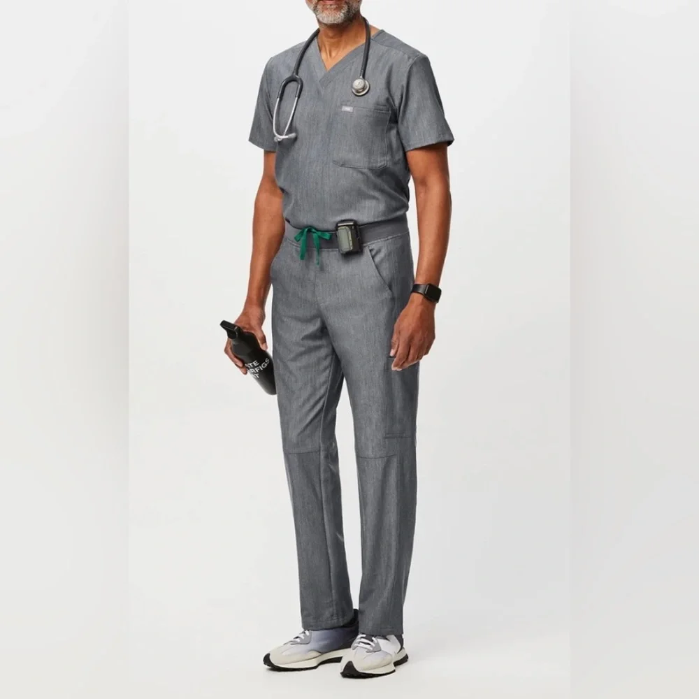 Figs Leon™ Three-Pocket Scrub Top and Axim™ Cargo Scrub Pants